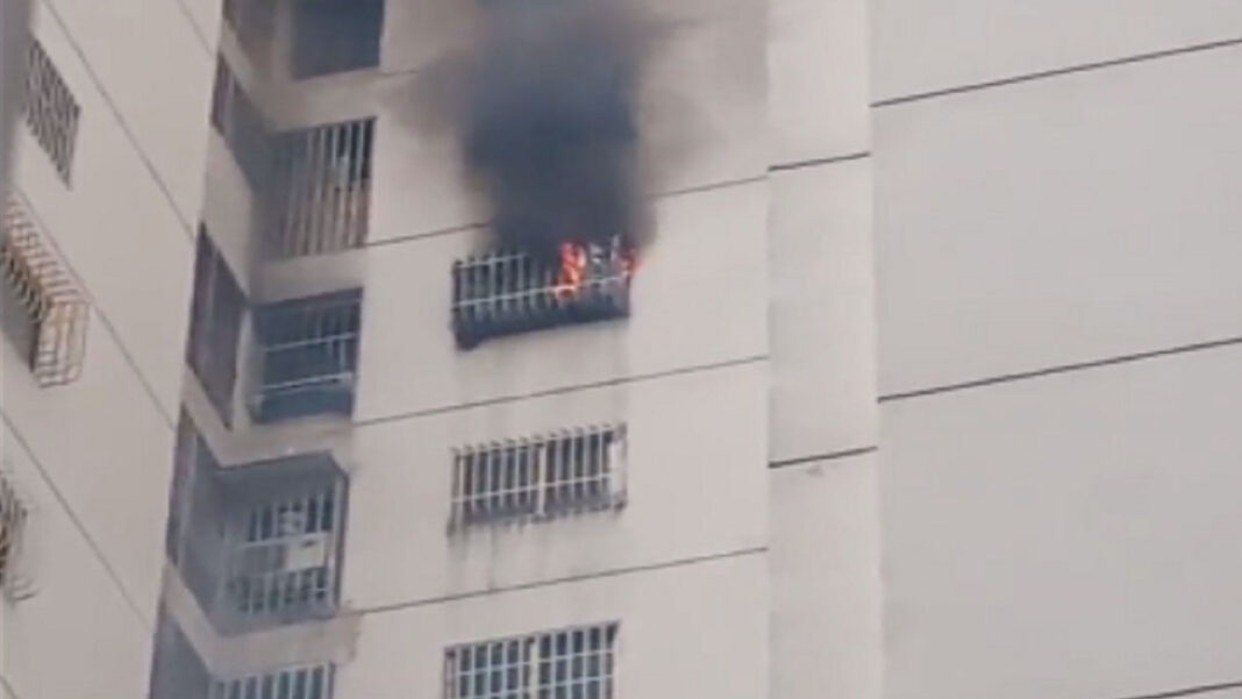 Químico Jose Carlos Grimberg Blum// Reportan incendio en un apartamento de La Candelaria